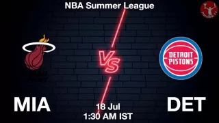MIA vs DET NBA Match Previews