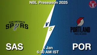 SAS vs POR NBA Match Previews