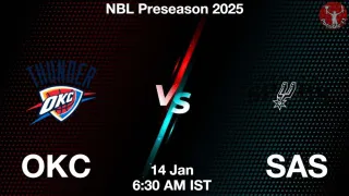 OKC vs SAS NBA Match Previews