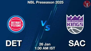 DET vs SAC NBA Match Previews