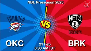 OKC vs BRK NBA Match Previews
