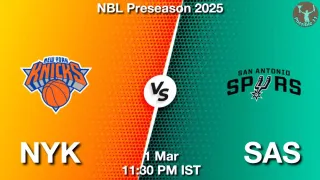 NYK vs SAS NBA Match Previews