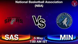 SAS vs MIN - National Basketball