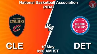 CLE vs DET - National Basketball