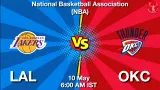 LAL vs OKC Dream11 Prediction, Preview & Updates - <small>Sun, 10 May 06:00 AM IST</small>