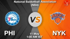 PHI vs NYK Match Result
