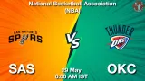 SAS vs OKC Dream11 Prediction, Preview & Updates - <small>Fri, 29 May 06:00 AM IST</small>