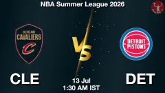 CLE vs DET Match Result