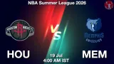 HOU vs MEM Dream11 Prediction, Preview & Updates - <small>Sun, 19 Jul 04:00 AM IST</small>