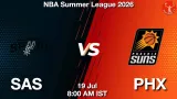 SAS vs PHX Dream11 Prediction, Preview & Updates - <small>Sun, 19 Jul 08:00 AM IST</small>