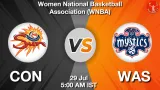 CON vs WAS Dream11 Prediction, Preview & Updates - <small>Wed, 29 Jul 05:00 AM IST</small>