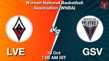 LVE vs GSV Dream11 Prediction, Preview & Updates - <small>Sat, 10 Oct 07:00 AM IST</small>