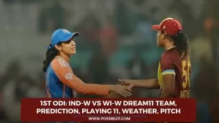 1st ODI: IND-W vs WI-W Dream11