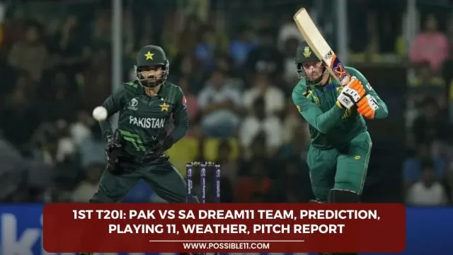 1st T20I: PAK vs SA Dream11 Team,