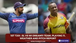 1st T20I : SL vs WI