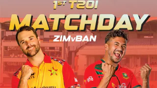 1st T20I: ZIM vs BAN My11circle,