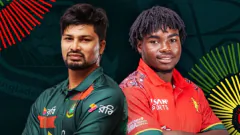 2nd ODI: ZIM vs BAN Picture
