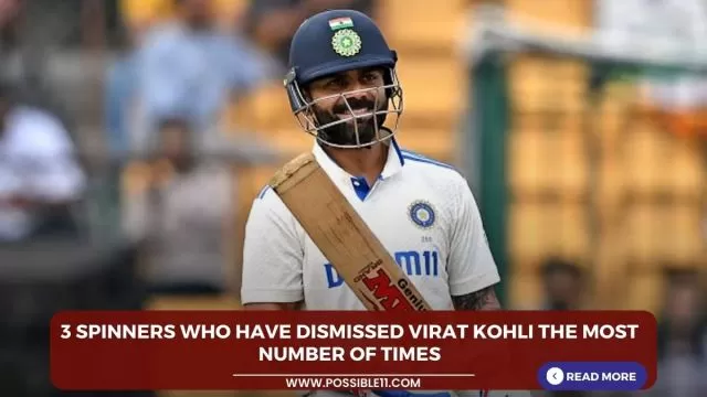 3 spinners who have dismissed Virat Kohli