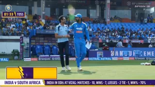 3rd ODI: India won the toss