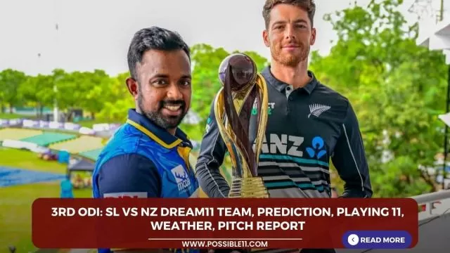 3rd ODI: SL vs NZ Dream11 Team,