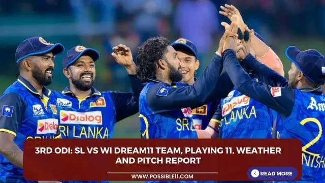 3rd ODI: SL vs WI Dream11 Team,