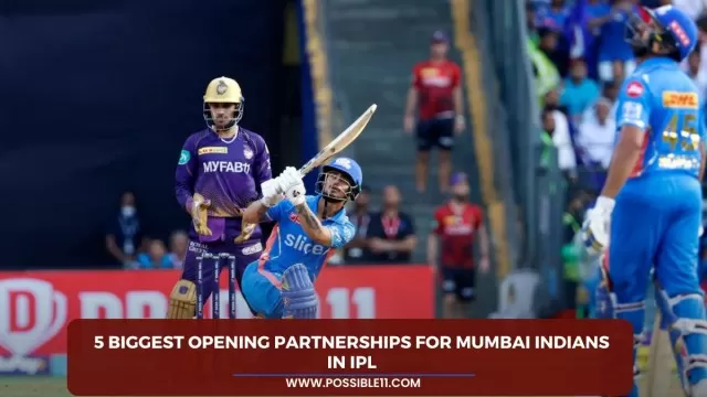 5 biggest opening partnerships for Mumbai Indians