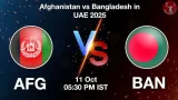 AFG vs BAN 2nd