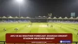 AFG vs SA weather