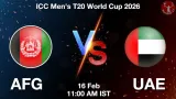 AFG vs UAE T20