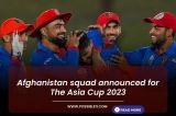 Afghanistan squad announced for