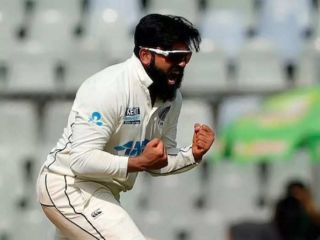 Ajaz becomes third bowler