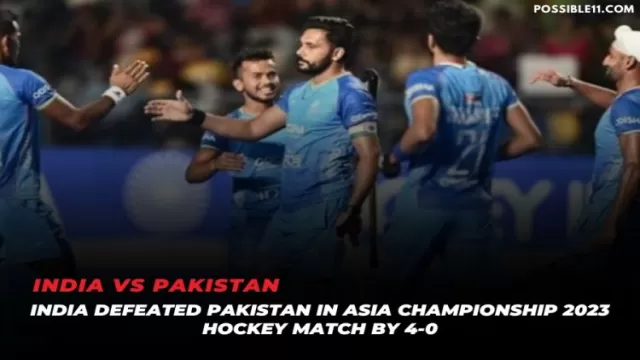 Asian Champions Trophy 2023: India Triumph Over
