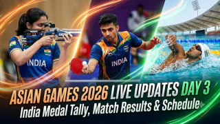 Asian Games 2026 Live Updates Day 3: India Medal Tally, Match Results & Schedule Asian Games 2026 Live Updates Day