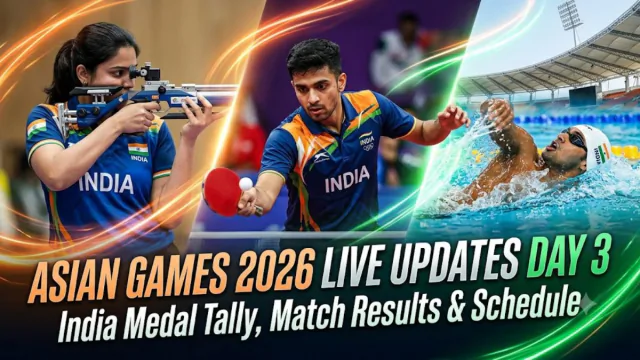 Asian Games 2026 Live Updates Day 3: