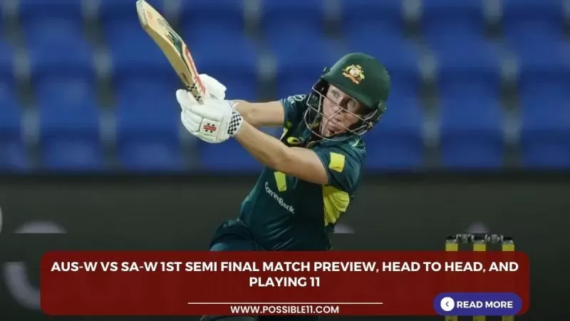 AUS-W vs SA-W 1st
