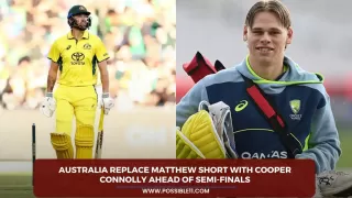 Australia replace Matthew Short
