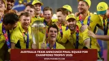 Australia team announce final