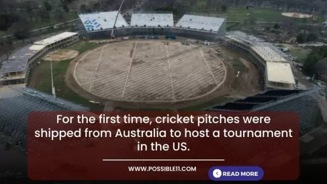 Australian Cricket Pitches Will be Used USA