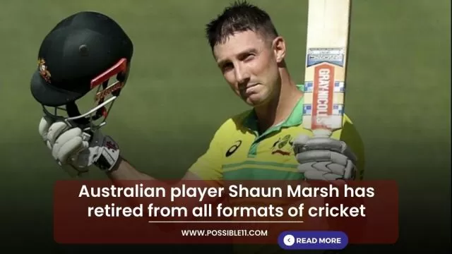 Australian player Shaun Marsh has retired from