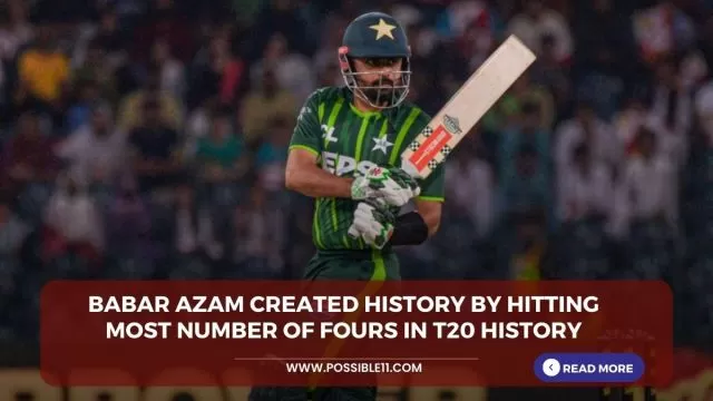 Babar Azam created history by hitting most