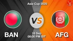BAN vs AFG Asia