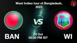 BAN vs WI 2nd