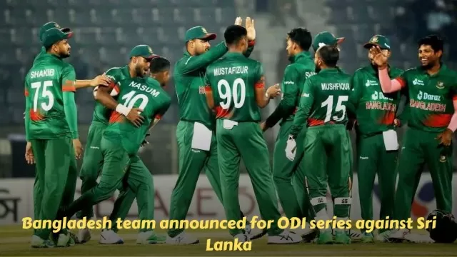 Bangladesh team announced for ODI series against