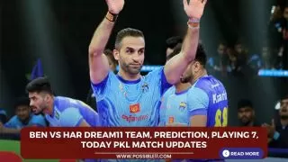 BEN vs HAR Dream11 Team, Prediction,
