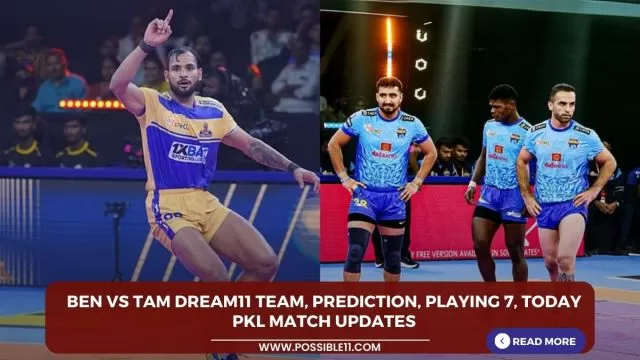 BEN vs TAM Dream11 Team, Prediction, Playing