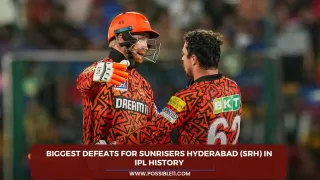 Biggest Defeats For Sunrisers Hyderabad (SRH)