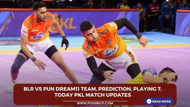 BLR vs PUN Dream11 Team, Prediction, Playing