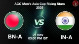 BN-A vs IN-A, Pitch Report, Head to Head, Playing 11, AI Prediction