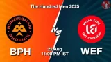 BPH vs WEF The Hundred 2025: Head-to-Head, Playing 11, AI Prediction