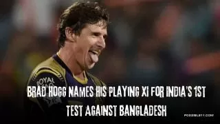 Brad Hogg Names His Playing XI